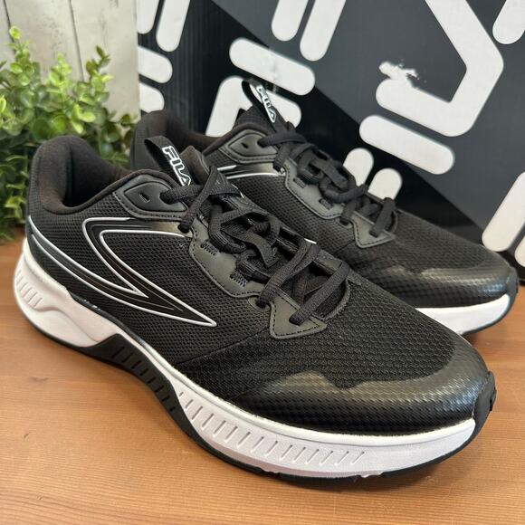 Fila Men's Action Stride Energized Black Running Shoes Size 11 - Picture 2 of 7
